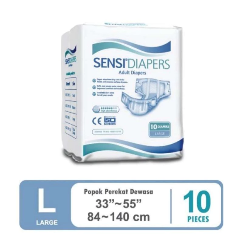 Adult Diapers Sensi (Popok Dewasa Sensi) Jenis Perekat-L