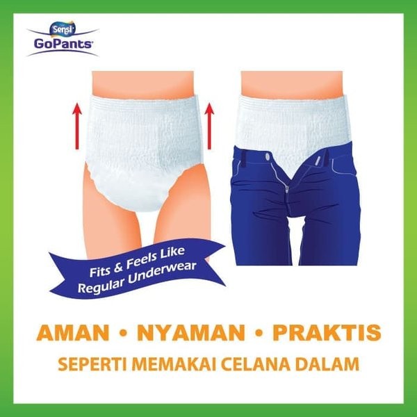 Adult Diapers Sensi (Popok Dewasa Sensi) jenis Celana (Pants)2