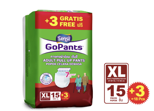 Adult Diapers Sensi (Popok Dewasa Sensi) jenis Celana (Pants)XL