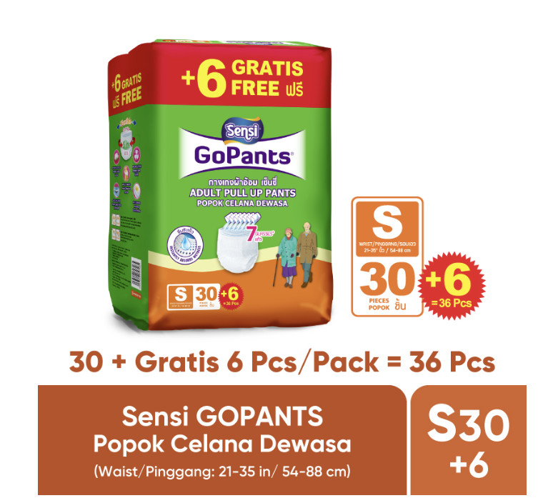 Adult Diapers Sensi (Popok Dewasa Sensi) jenis Celana (Pants)a